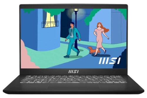 14 Ноутбук MSI Modern 14 C7M-238RU черный [9S7-14JK12-238]