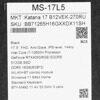 17.3 Ноутбук MSI Katana 17 B12VEK-270RU черный [9S7-17L541-270]