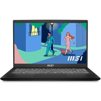 MSI Modern 15 B12M-212XRU Intel Core i7 1255U 1700MHz/15.6/1920x1080/16GB/512GB SSD/DVD нет/Intel Iris Xe Graphics/Wi-Fi/Bluetooth/DOS (9S7-15H112-212) Black