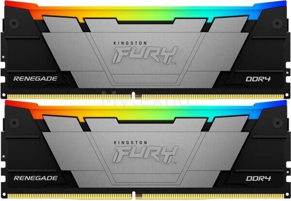 Оперативная память 32 Gb 3200 MHz Kingston FURY Renegade RGB Black XMP (KF432C16RB12AK2/32)