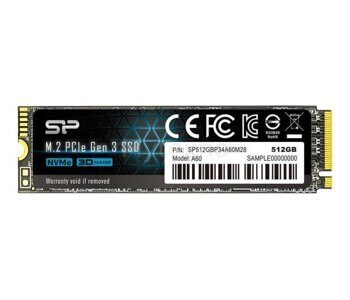Silicon Power 512GB M.2 PCIe NVMe A60 / SP512GBP34A60M28