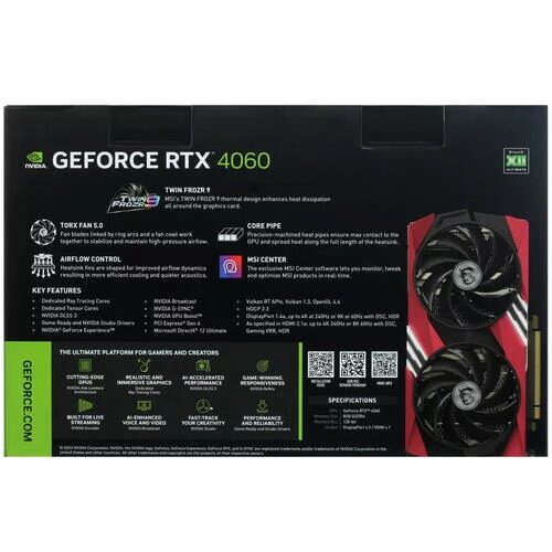 ВидеокартаMSIGeForceRTX4060GAMINGXMLG[GeForceRTX4060GAMINGXMLG8G]_10_5438385