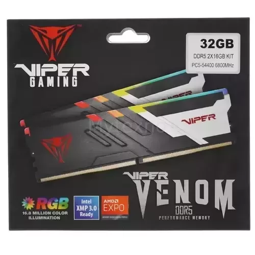 Оперативнаяпамять32Gb6800MHzPATRIOTVIPERVENOMRGB(PVVR532G680C34K)_4