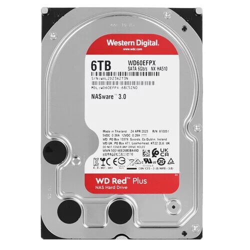 6 ТБ Жесткий диск WD Red Plus [WD60EFPX]