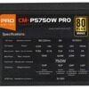 Блок питания Crown CM-PS750W PRO черный