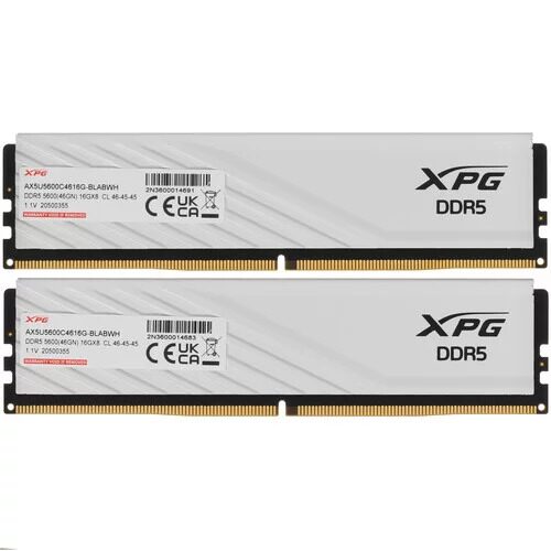 Оперативная память ADATA XPG Lancer Blade [AX5U5600C4616G-DTLABWH] 32 ГБ