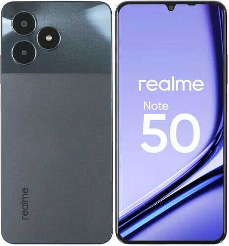 6.7" Смартфон realme Note 50 64 ГБ черный [631011001776]