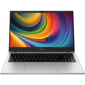 Ноутбук Digma EVE P5852 Intel N-series N200 1000MHz/15.6/1920х1080/8GB/256GB SSD/Intel UHD Graphics/Wi-Fi/Bluetooth/Windows 11 Pro (DN15N2-8CXW01) Silver