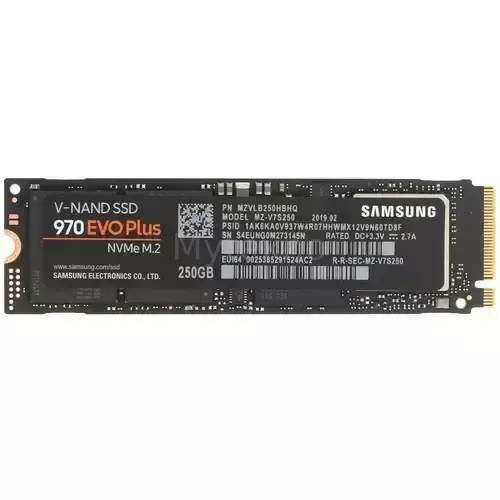 Твердотельный накопитель Samsung 250 Gb 970 EVO PLUS MZ-V7S250BW