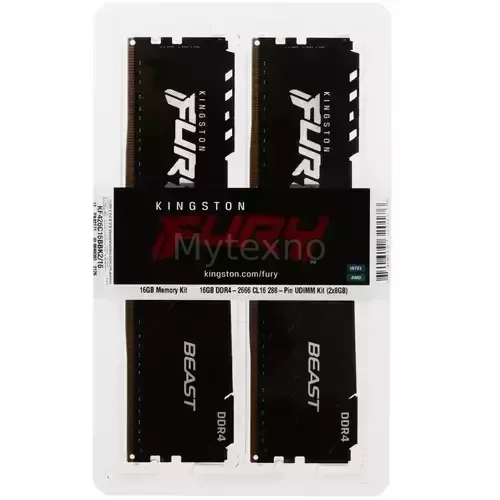 Оперативнаяпамять16Gb2666MHzKingstonFURYBEASTBlack(KF426C16BBK216)_3