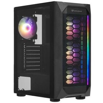 Корпус Cougar MX410 Mesh-G RGB [CGR-5VM6B-MESH-G-RGB] черный