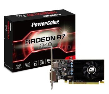 PowerColor Radeon R7 240 2GB GDDR5 / AXR7 240 2GBD5-HLEV2