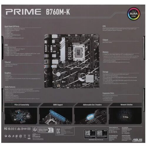 Материнская плата ASUS PRIME B760M-K