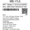 17.3 Ноутбук MSI Katana 17 B12UCR-822RU черный [9S7-17L541-822]