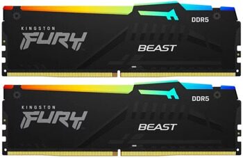 Оперативная память Kingston FURY Beast Black RGB  [KF560C40BBAK2-16]