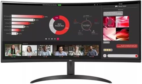 34 Монитор LG UltraWide 34WR50QK-B черный [34WR50QK-B.ARUZ]