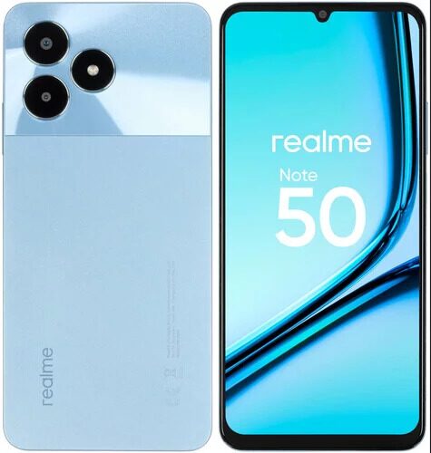 6.74 Смартфон realme Note 50 256 ГБ голубой [6941764434585]