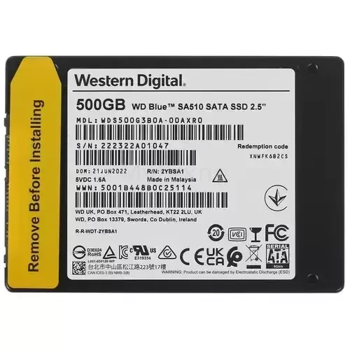 ТвердотельныйнакопительWesternDigital500GbBlueWDS500G3B0A_1