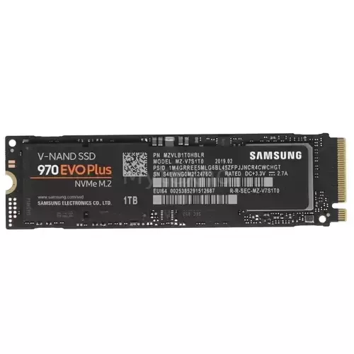 Твердотельный накопитель Samsung 1000 Gb 970 EVO PLUS MZ-V7S1T0BW