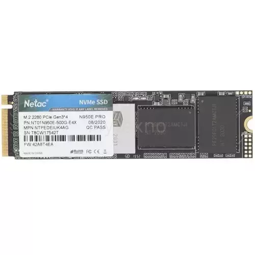 Твердотельный накопитель NETAC 500 Gb NT01N950E-500G-E4X