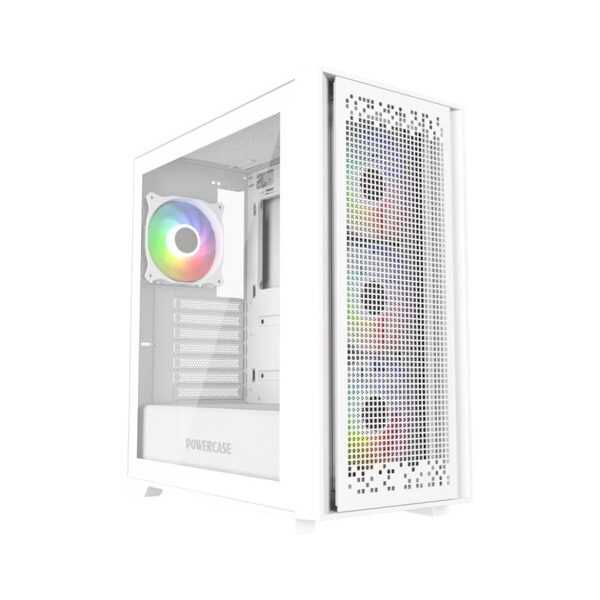 Компьютерный корпус Powercase ByteFlow TG ARGB White (CBFW-A4)