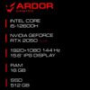 15.6 Ноутбук ARDOR GAMING NEO N15-I5ND400 черный [N15-I5ND400]