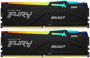 Оперативная память 16 Gb 6000 MHz Kingston FURY Beast RGB Black (KF560C40BBAK2-16)