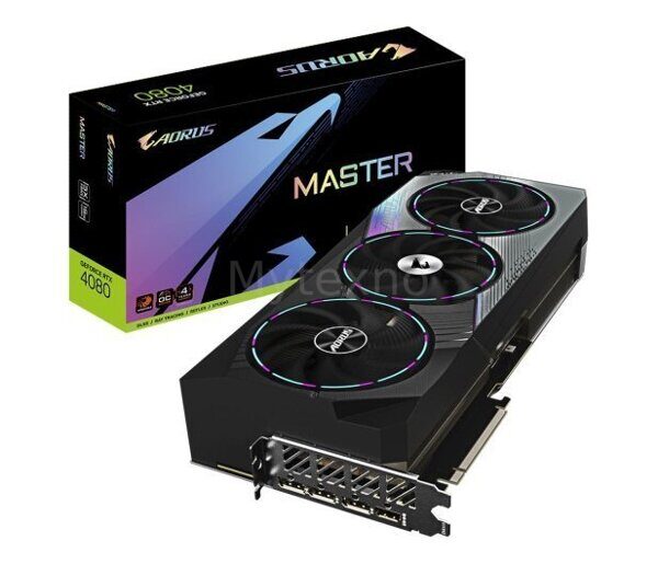 Gigabyte GeForce RTX 4080 AORUS MASTER 16GB GDDRX6 / GV-N4080AORUS M-16GD