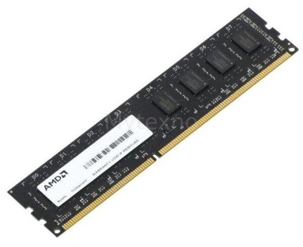 Оперативная память 4 Gb 1600 MHz AMD R5 ENTERTAINMENT SERIES Black (R534G1601U1SL-U)