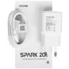 6.56 Смартфон Tecno SPARK 20C 256 ГБ белый [4894947016882]
