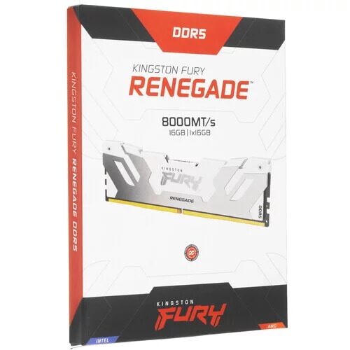 Оперативная память Kingston Fury Renegade White [KF580C38RW-16] 16 ГБ