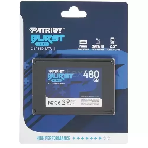 ТвердотельныйнакопительPatriot480GbBURSTEPBE480GS25SSDR_2