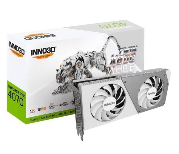 Inno3D GeForce RTX 4070 X2 OC WHITE 12GB GDDR6X / N40702-126XX-185252W