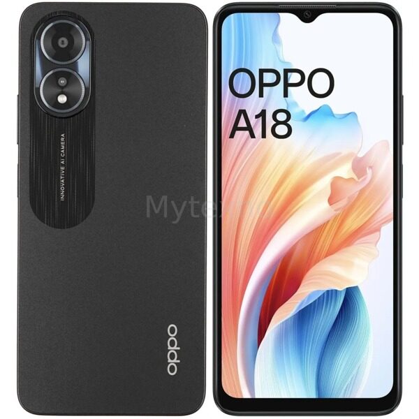 Смартфон OPPO A18 4/128Gb Glowing Black