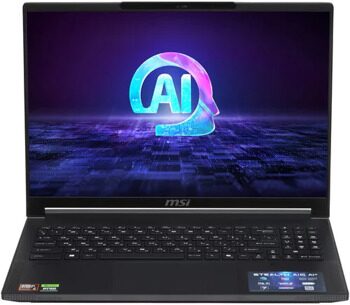 16 Ноутбук MSI Stealth A16 AI+ A3HVGG-096RU черный [9S7-15FK25-096]