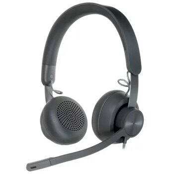 Проводные наушники Logitech Headset Zone Wired UC черный [981-001097]