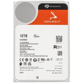 12 ТБ Жесткий диск Seagate IronWolf  [ST12000VN0008]