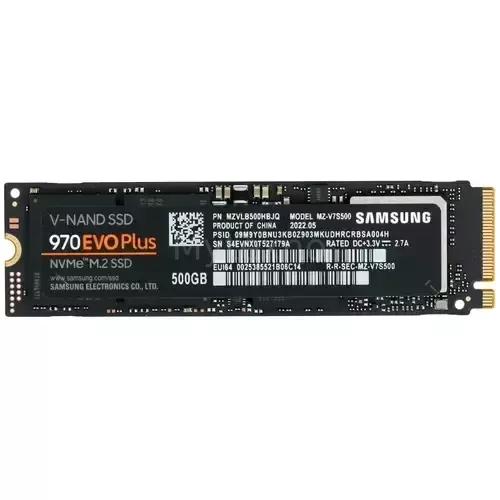 Твердотельный накопитель Samsung 500 Gb 970 EVO PLUS MZ-V7S500BW