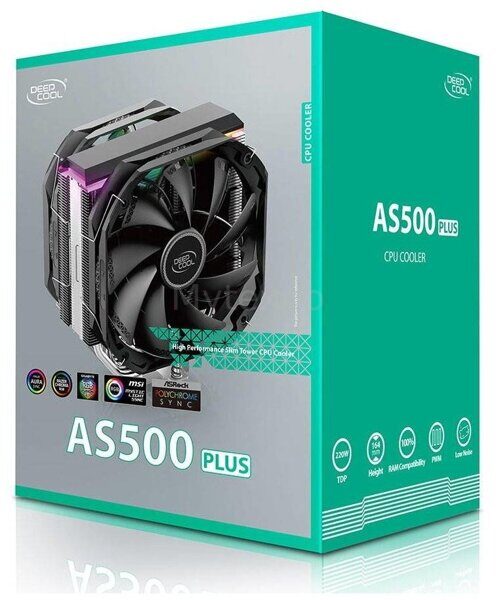 КулердляпроцессораDeepcoolAS500PLUSR-AS500-BKNLMP-G_6