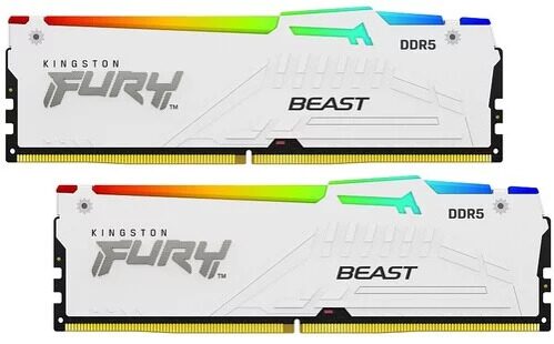 Оперативная память Kingston FURY Beast White RGB  [KF560C30BWEAK2-32]