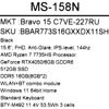 15.6 Ноутбук MSI Bravo 15 C7VE-227RU черный [9S7-158N11-227]