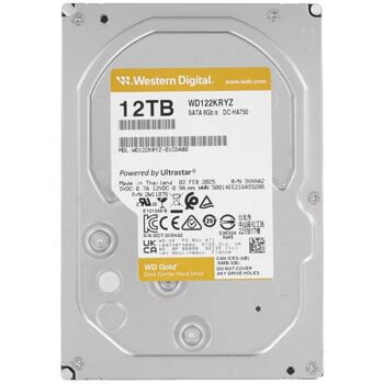 12 ТБ Жесткий диск Western Digital Gold  [WD122KRYZ]