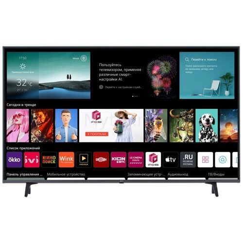 55" (138 см) LED-телевизор LG 55UQ80006LB черный