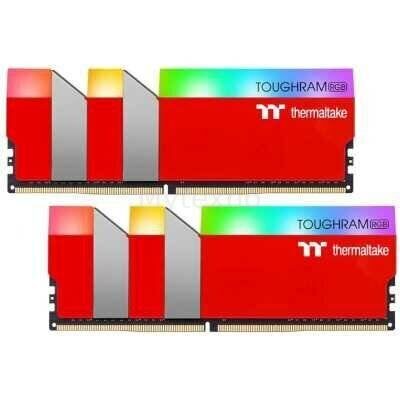 Оперативная память 16 Gb 3600 MHz Thermaltake TOUGHRAM RGB Racing Red (RG25D408GX2-3600C18A)