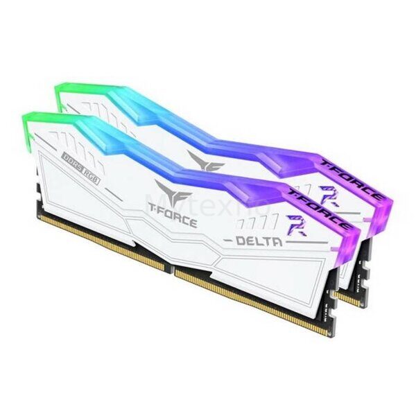 Оперативная память 32 Gb 7200 MHz Team Group T-FORCE DELTA RGB White (FF4D532G7200HC34ADC01)