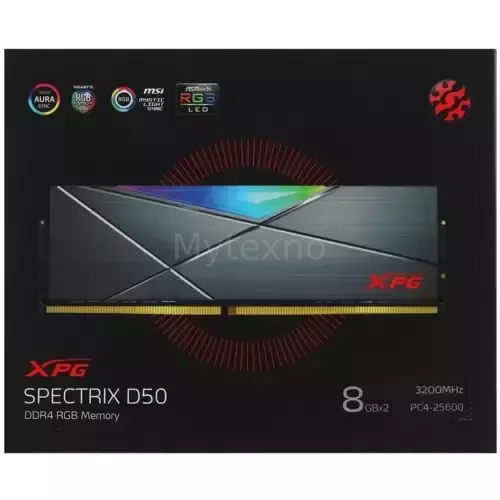 Оперативнаяпамять16Gb3200MHzADATAXPGSPECTRIXD50GreyRGB(AX4U32008G16A-DT50)_5