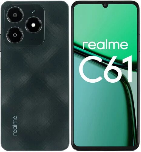 6.74" Смартфон realme C61 128 ГБ зеленый [6941764437760]