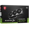 Видеокарта MSI (RTX 4070 Ti VENTUS 3X E1 12G OC) GeForce RTX 4070 Ti 12GB VENTUS 3X E1 OC