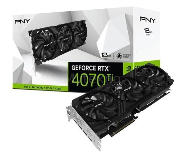 PNY GeForce RTX 4070 Ti VERTO Triple Fan Edition 12GB GDDR6X / VCG4070T12TFXPB1