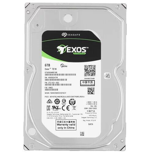 6 ТБ Жесткий диск Seagate Exos 7E10  [ST6000NM019B]